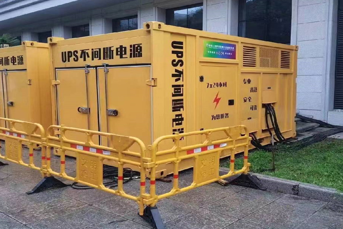 古城发电机租赁施工现场
